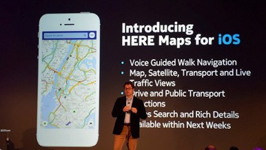 HERE Maps: já está disponível no sistema operativo iOS.